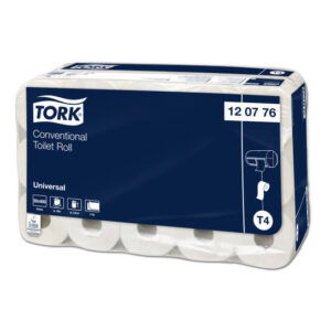 120776 Tork Universal toiletpapier tradioneel 2-lgs wit 400 vel 30 rol/baal T4