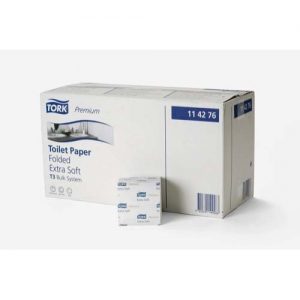 114276 Tork Premium Toilet Paper Folded Extra Soft
