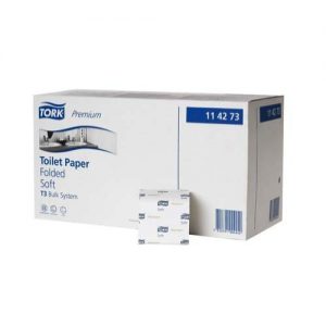 114273 Tork Premium Toilet Paper Folded Soft