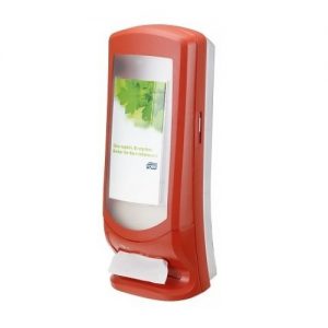 Stand servetdispenser rood