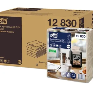12830 Tork Advanced Xpressnap Fit® dispenserservet naturel 10.7x8.3 cm 6x6 bundels x120 stuks/doos N14